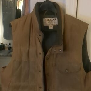 Filson Men's Brown Quilted Vest